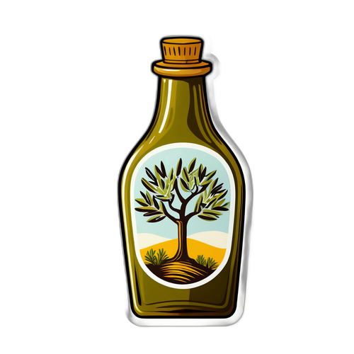 Botella de Aceite Tradicional en Olivar