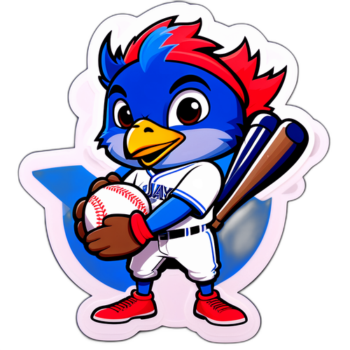 可愛藍鳥卡通角色