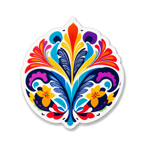Vibrante Patronen Sticker