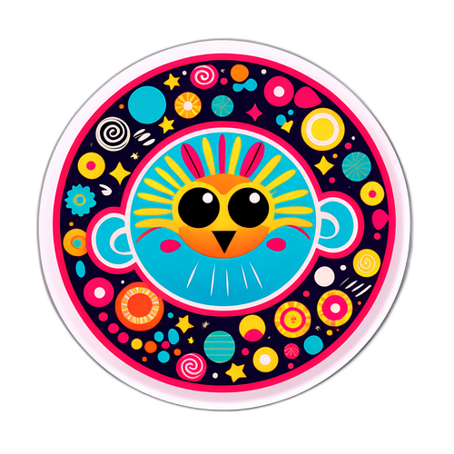 Stiker Quirky Bergaya 'Cek'