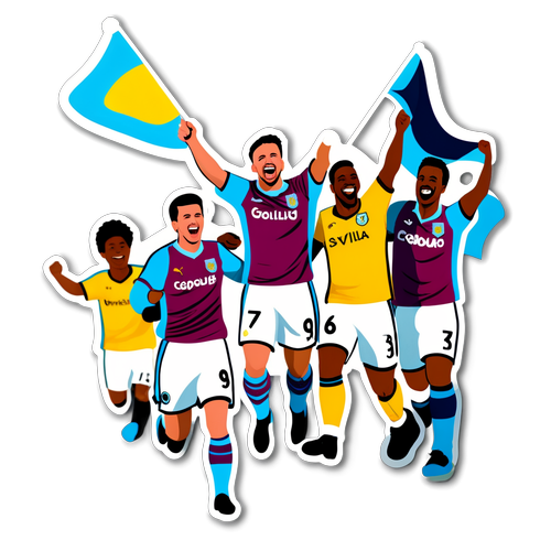 Aston Villa Taraftarları Kutlama Sticker'ı