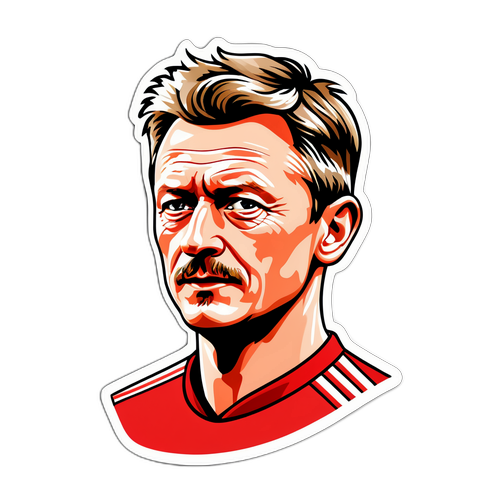 Stilig klistremerke av Ole Gunnar Solskjær