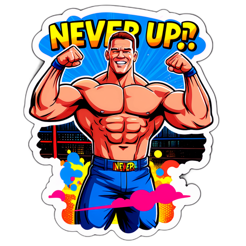Adesivo di John Cena con slogan giocoso