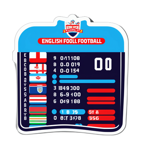 Sticker Kết Quả Bóng Đá Anh