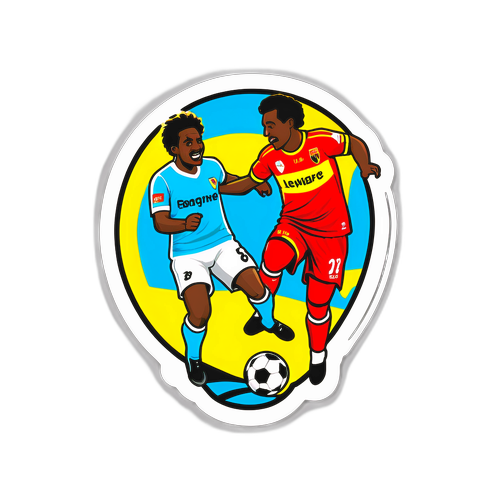 Наклейка футболу: Важливий матч між Лансом та Леваром