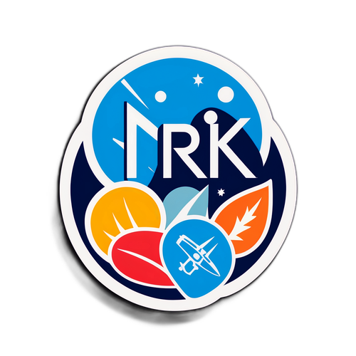 Moderne og minimalistisk NRK-logo