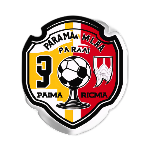 Sticker ya Parma vs. Milan ya Mwangaza wa Zamani