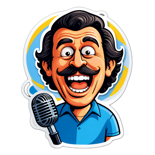 Humoristische sticker van Philippe Geubels