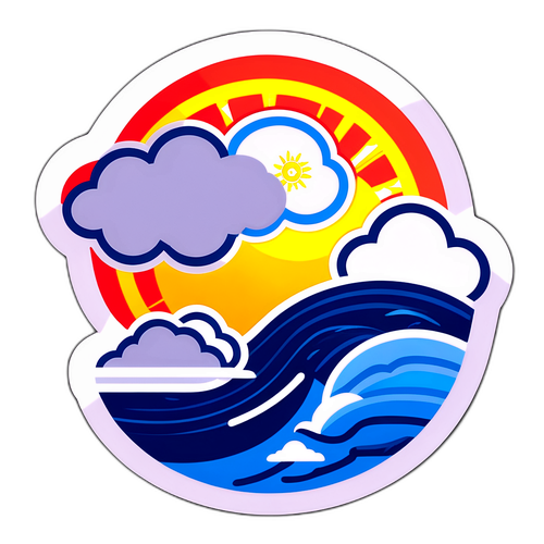 Stylized na mga Sistema ng Panahon ng Pilipinas na may Logo ng PAGASA