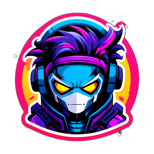 Funky klistremerke med karakter fra Zero