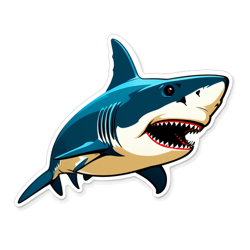 Dynamic Shark Spiker Illustration