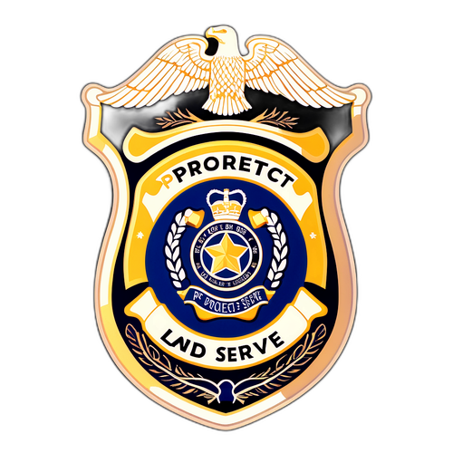 Rendőrségi jelvény vintage stílusban