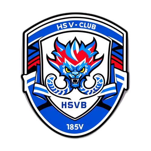 HSV Klublogo med Drageillustration