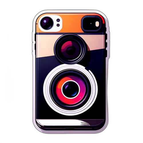 अधुनिक, शानदार iPhone 17 स्टिकर
