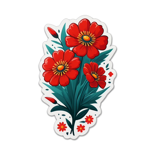 Kızılcık Şerbeti Sticker Tasarımı