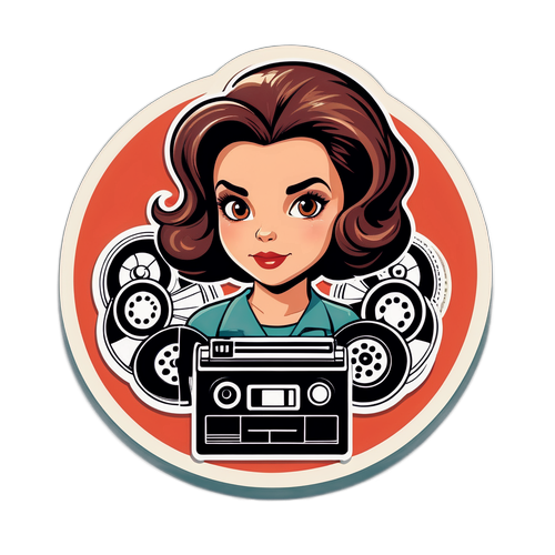 Michaela May im klassischen Filmstil