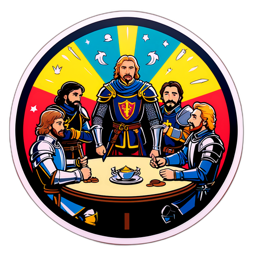 Sticker Arthur et ses chevaliers de Kaamelott