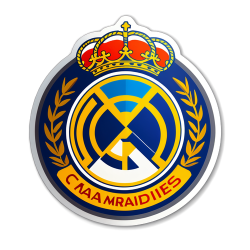 Adesivo retro per tifosi del Real Madrid