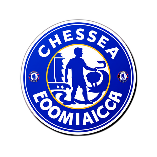 Chelsea-fan klistremerke med klubbhistorie