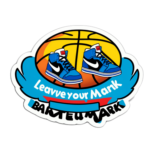 Leave Your Mark Basketball Sticker