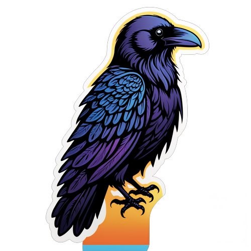 Mysterious Raven Sticker