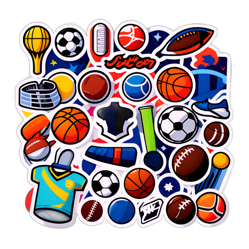 Αυτοκόλλητο αφιερωμένο στον αθλητισμό και την ψυχαγωγία