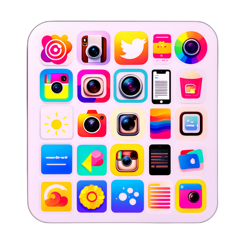 Adesivo a tema Instagram