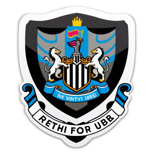 En Nostalgisk Hyllning: Newcastle Uniteds Klubbsymbol i Förening med Deras Hemmaplan!