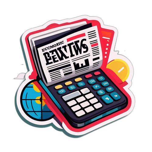 經濟新聞報告貼紙