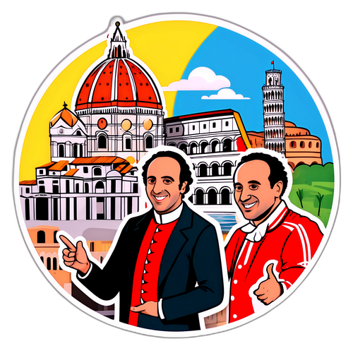 Checco Zalone e Monumenti Italiani