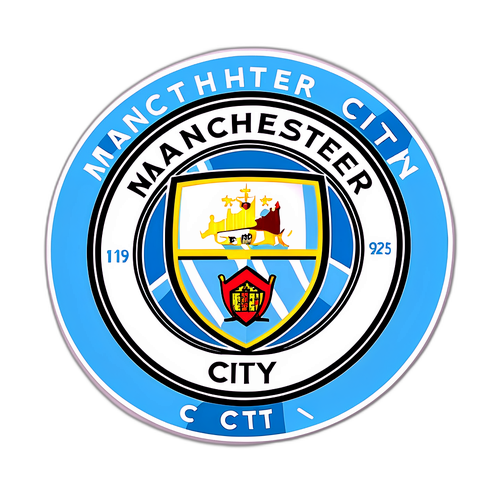 Stiker Emblematik Manchester City