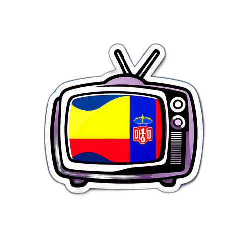 Sticker cu logo-ul Kanal D