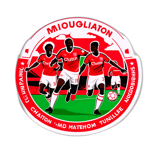 Stiker Pertandingan Antara Charlton dan Middlesbrough