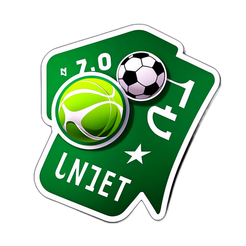 Kreativ Unibet-klistermärke med sportteman