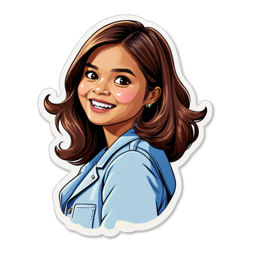 Sticker ng Maris Racal na may Meme Format