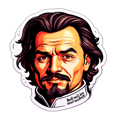 Wizualizacja Mikołaja Grynberga z ulubionymi cytatami w artystycznym stylu