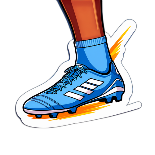 Malapitan ng Paa ng Manlalaro ng Manchester City na Tumama sa Football