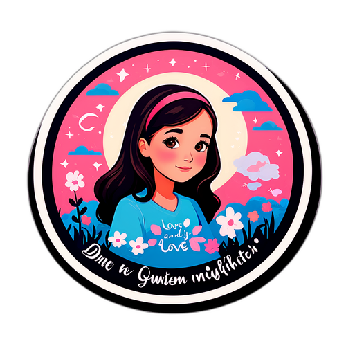 纪念女儿的贴纸