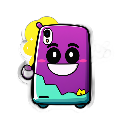 Stiker Karakter Smartphone Ceria