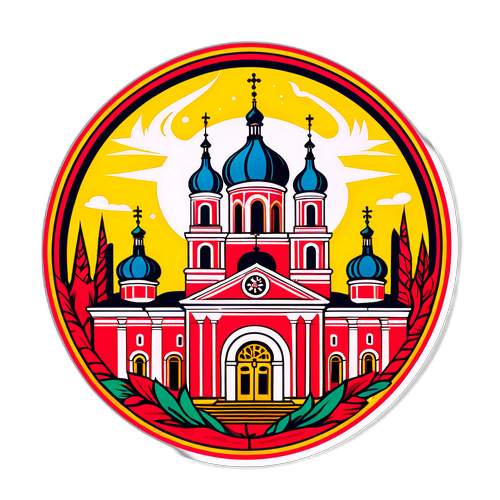 Дизайн наліпки із символами Чернівців