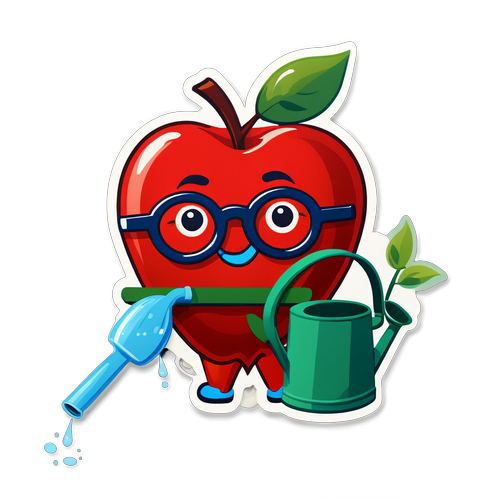 ¡La Manzana que Cuida: El Emoticono que Transformará tu Jardín y tu Vida!