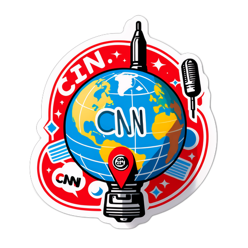 Klassisk CNN-logo med vintage preg