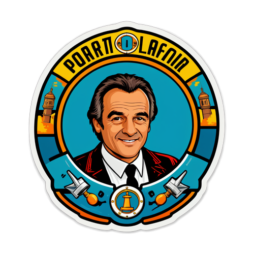 Rendez-Vous avec la Nostalgie : L'Hommage Éblouissant à Patrice Laffont dans un Sticker Vintage Fort Boyard!