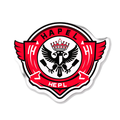 סטיקר צבעוני של סמל הפועל ירושלים