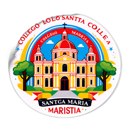 Adesivo do Colégio Marista Santa Maria