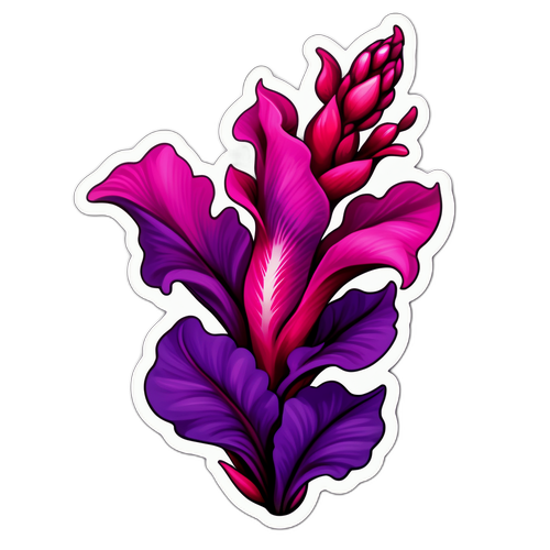 Vibrant Snapdragon Flower Sticker