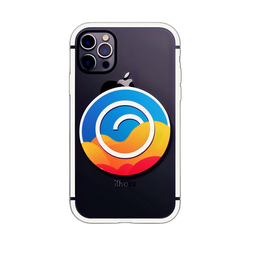 สติ๊กเกอร์วงกลมการเดินทางผ่านสัญลักษณ์มือถือ iPhone 17 Pro Max