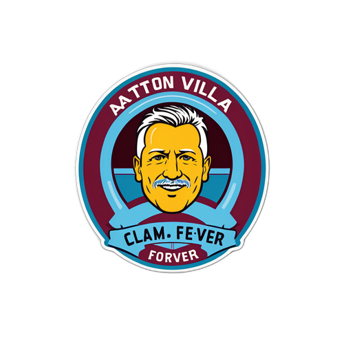 Sticker ya Mashabiki wa Aston Villa