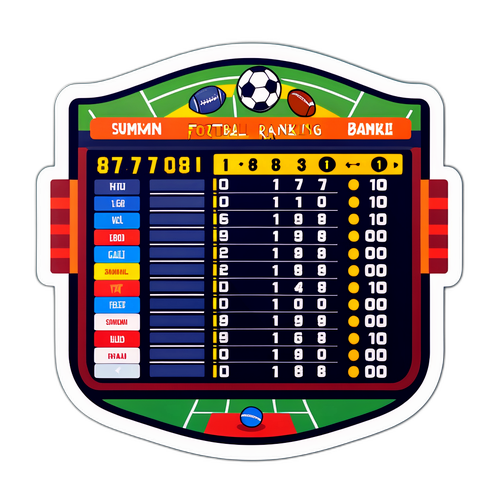 Bảng xếp hạng bóng đá hoạt hình