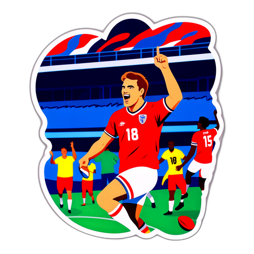 Ritratto di Bremer con un pallone da calcio